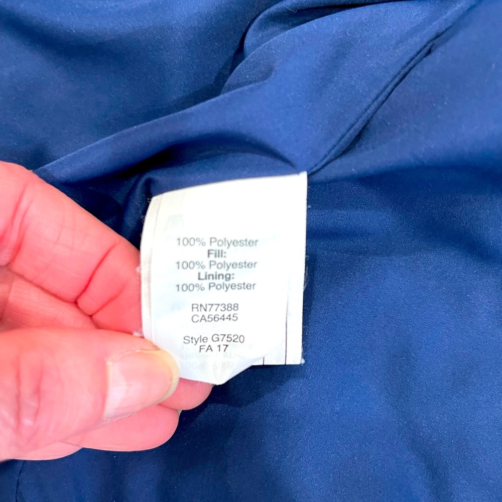 J.Crew Solid Blue Quilted Vest - image 4